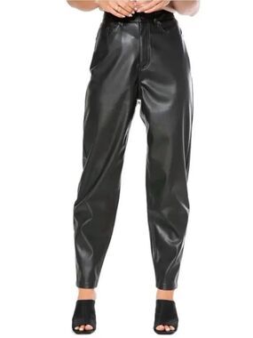 3for$20 JUICY COUTURE Rodeo Barrel Fit High Waist Faux Leather Pants Plus size